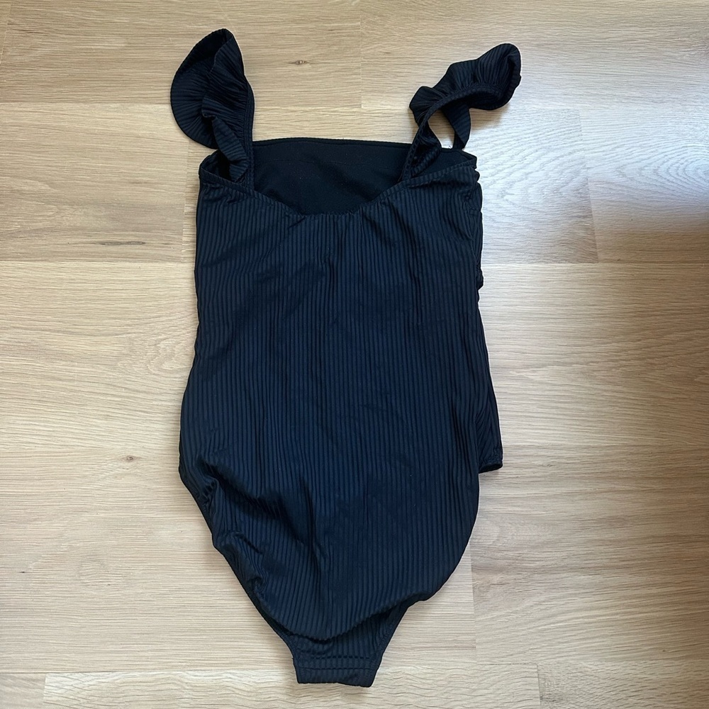 Albion the Mimi black ruffle one piece Swimsuit - Picture 5 of 6